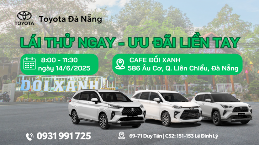 ? TRẢI NGHIỆM CẢM GIÁC SAU VÔ LĂNG CÙNG TOYOTA ĐÀ NẴNG – LÁI THỬ NGAY, ƯU ĐÃI LIỀN TAY! ?