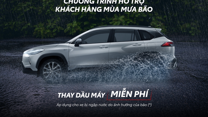 CHƯƠNG TRÌNH HỖ TRỢ KHÁCH HÀNG MÙA MƯA BÃO TẠI TOYOTA ĐÀ NẴNG
