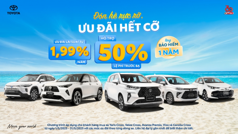 TOYOTA ĐÀ NẴNG TRIỂN KHAI CHƯƠNG TRÌNH KHUYẾN MẠI THÁNG 05/2025