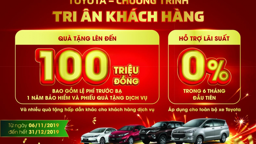 CƠ HỘI NHẬN QUÀ GIÁ TRỊ TỪ TOYOTA
