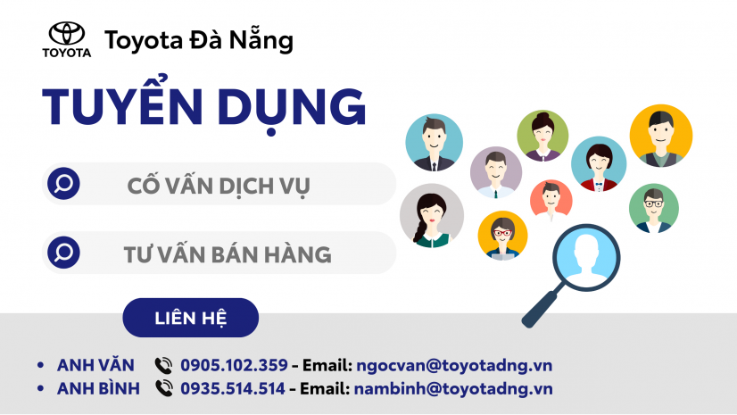 CÔNG TY TNHH MTV TOYOTA ĐÀ NẴNG THÔNG BÁO TUYỂN DỤNG