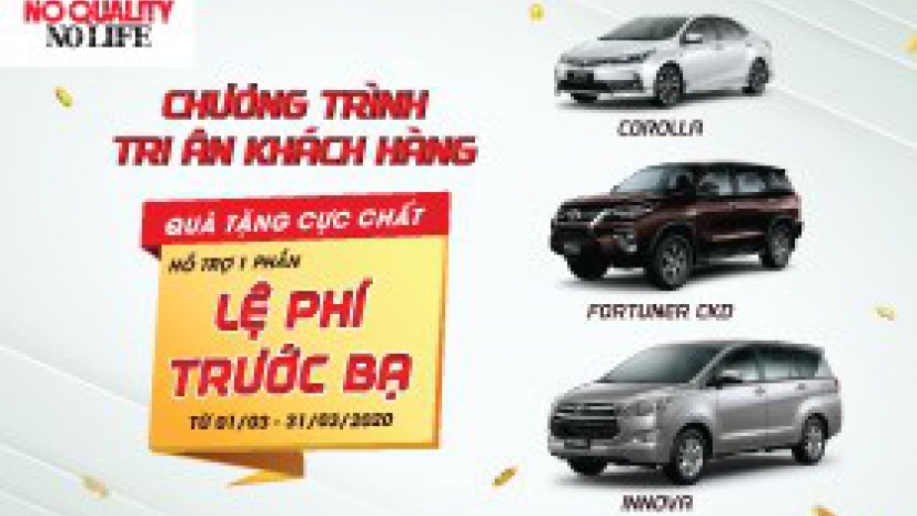 [Corolla Altis-Innova-Fortuner ]_Món quà may mắn từ Toyota trong tháng 3 nhân dịp 25 năm thành lập