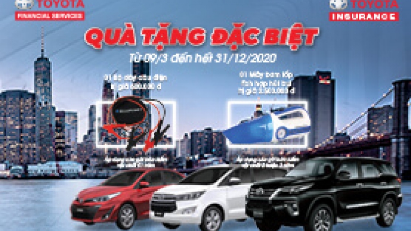 Quà tặng đặc biệt của Toyota Financial services và Toyota Insurance