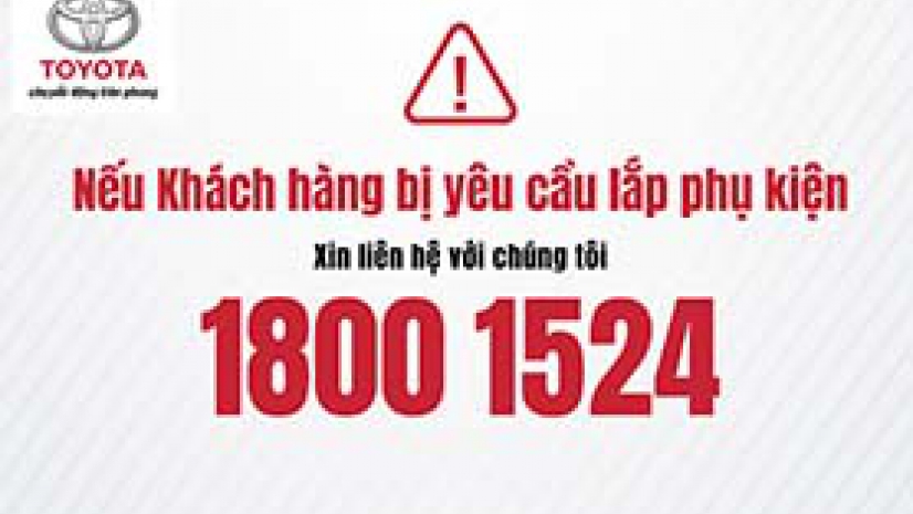 THÔNG BÁO TỪ TOYOTA VIỆT NAM