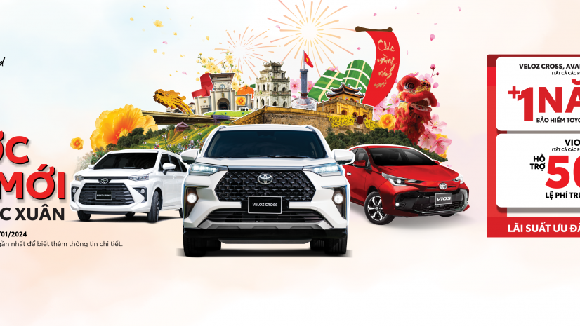 Toyota Đà Nẵng khuyến mại hấp dẫn cho các mẫu xe Toyota trong tháng 01/2024
