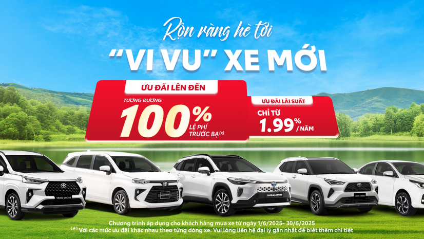 TOYOTA ĐÀ NẴNG TRIỂN KHAI CHƯƠNG TRÌNH KHUYẾN MẠI THÁNG 06/2025