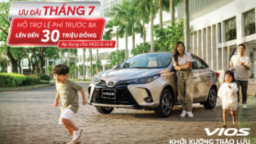 Toyota Việt Nam cùng hệ thống đại lý triển khai chương trình ưu đãi lên đến 30 triệu đồng cho Vios
