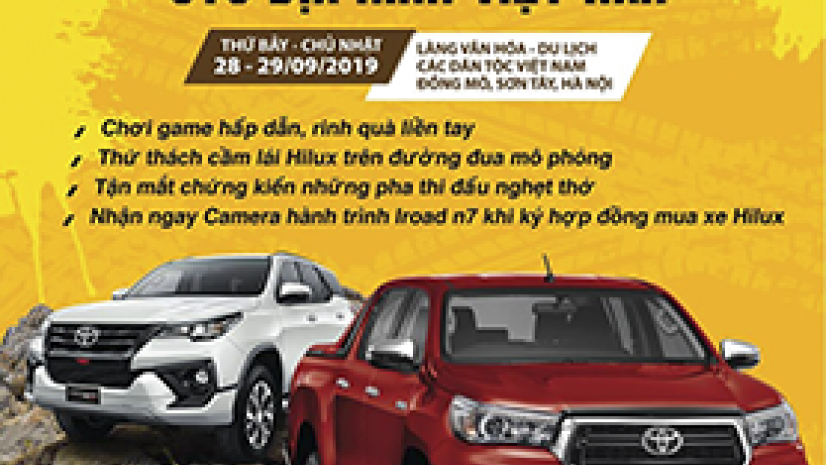 TOYOTA VIỆT NAM TIẾP TỤC ĐỒNG HÀNH CÙNG GIẢI ĐUA XE Ô TÔ ĐỊA HÌNH VIỆT NAM 2019