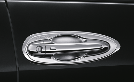 Bộ ốp tay cửa mạ Crôm - 4 cửa (Có viền mạ Chrome)