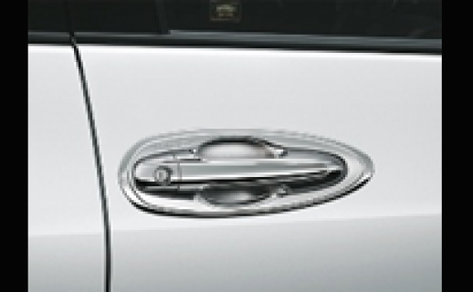 Bộ ốp tay cửa mạ Crôm - 4 cửa (Có viền mạ Crôm)