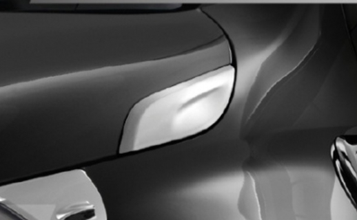 Ốp trang trí nắp Ca-pô mạ Crôm (2 chiếc/ Bộ) (PC401-0K001)