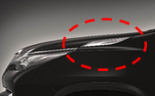 Ốp trang trí nắp Ca-pô mạ Crôm (2 chiếc/ Bộ) (PC401-0K001)