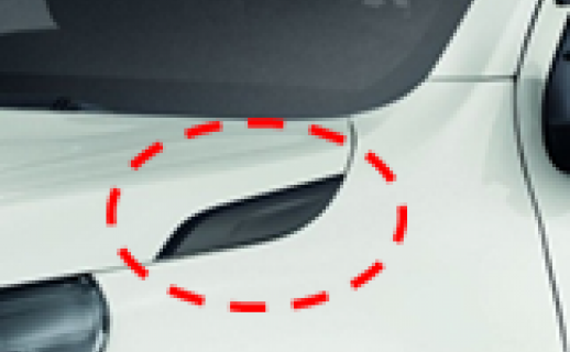 Ốp trang trí nắp Ca-pô (Màu ghi xám)