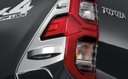 Viền trang trí đèn hậu mạ Crôm (2 chiếc/ Bộ)